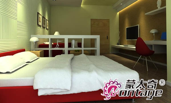 摒棄單一色調(diào) 硅藻泥背景墻打造環(huán)?！な孢m迷你公寓